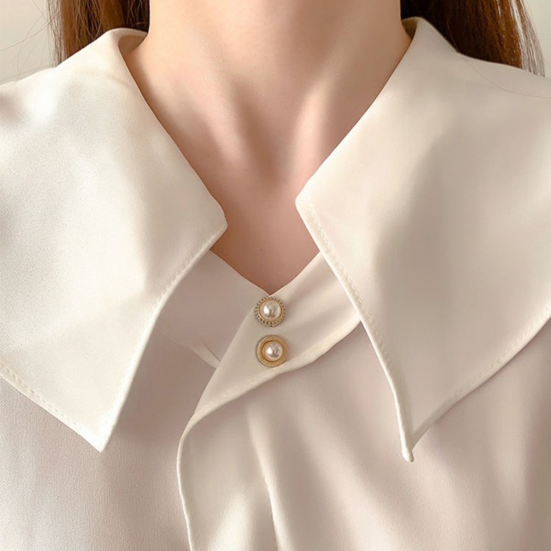 [Yunyuan] Bộ 10 Nút Liền Mạch Nút Che Khuyết Điểm Áo Sơ Mi Chống Phơi Sáng Áo Cardigan Quần Áo Có Thể Tháo Rời Snaps Vô Hình Nút Móng Tay Ngọc Trai Đa Năng