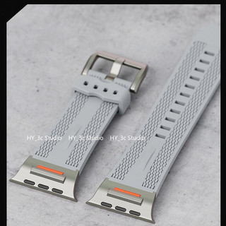Dây đeo thể thao silicon sửa đổi kim loại cho Apple Watch Ultra 46 / 44 / 40 / 49 / 45 / 41 / 42 / 38 / 45mm i-watch Series Ultra / 11 / 10 / 9 / 8 / 7 / 6 / 5 / 4 / 3 / 2 / 1