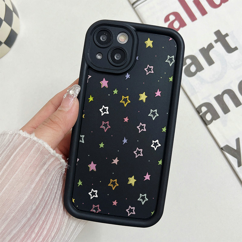 Ốp Lưng Cho Samsung Galaxy S25 S24 S23 S22 S21 S20 Plus Ultra FE M55 M54 M51 A56 A55 A54 A53 A52 A51 A50 A73 A72 A71 Chống Rơi Thiên Thần Thiết Kế Mắt Motif Toàn Màn Hình Nhiều Màu Sắc Ngôi Sao