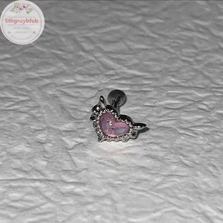 Sthb Thời Trang Chuyển Màu Hồng Trái Tim Bướm Bông Tai Ngọt Ngào Tinh Tế Bướm Thả Bông Tai Xuyên Phụ Kiện Trang Sức Quà Tặng VN