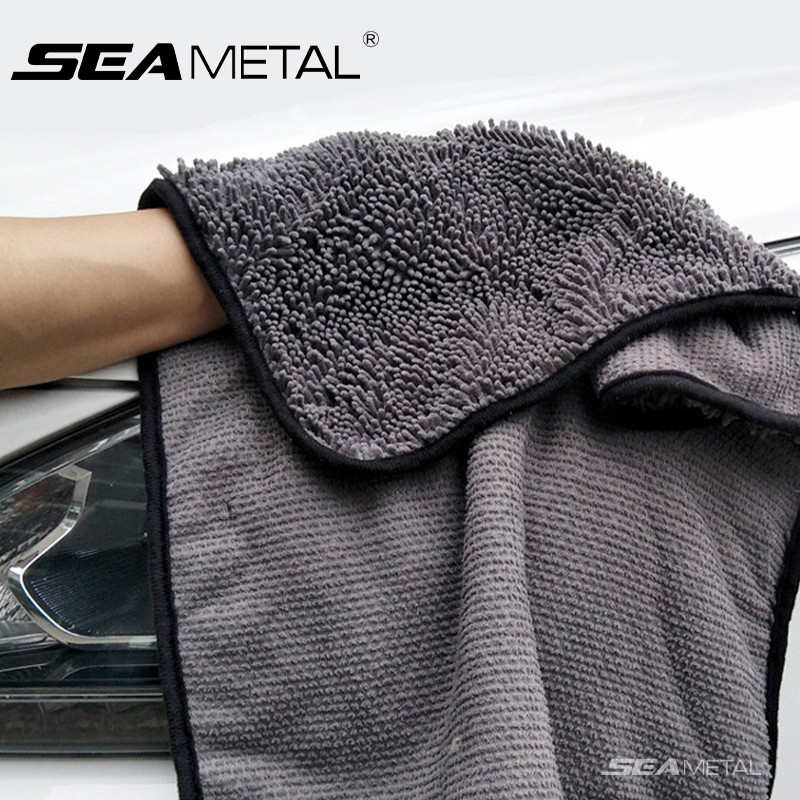 khăn lau xe máy SEAMETAL Khăn lau xe 700GSM Khăn lau xe nhung sang trọng Chenille 40x60cm Khăn lau siêu mềm Khăn lau chăm sóc xe hơi ướt và khô