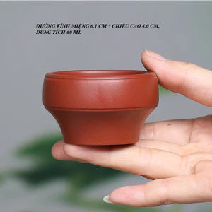 Chén Tử Sa Nghi Hưng Dung Tích 60 ml (Đại Hồng Bào)