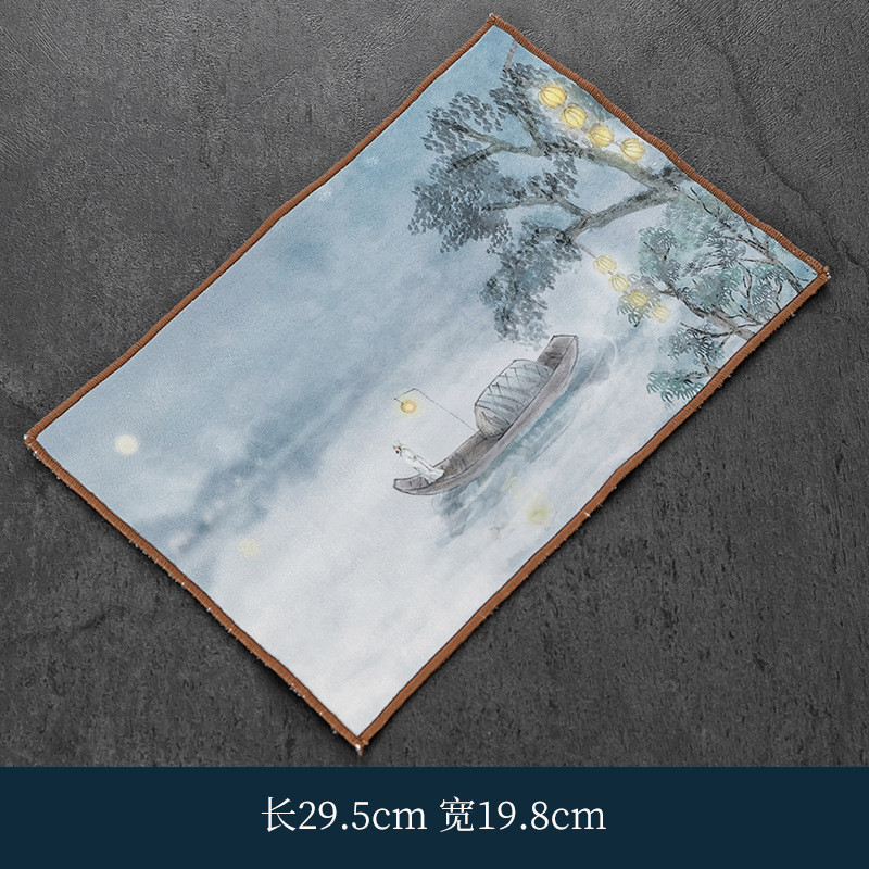 Khăn lau, trải bàn trà đạo với nhiều họa tiết đẹp mắt (29.5 * 19.8 cm)
