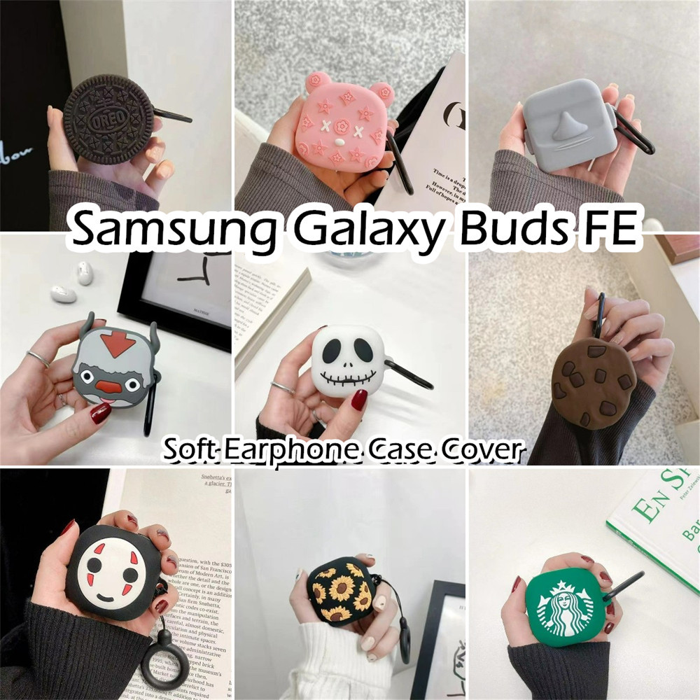 [Ngôi sao tương lai] Dành cho Ốp lưng Samsung Galaxy Buds FE Phim hoạt hình thú vị Vỏ tai nghe silicon mềm Vỏ bọc NO.1