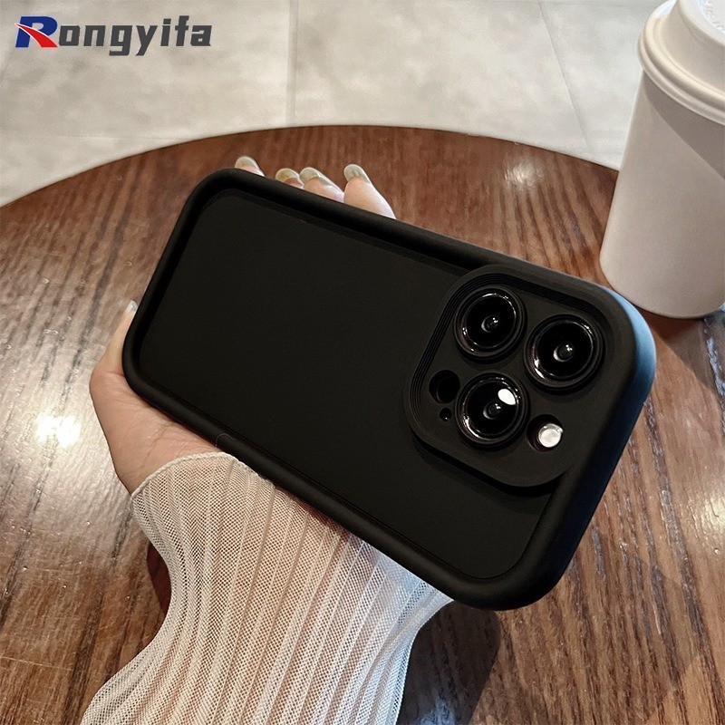 Ốp Điện Thoại Dày Màu Trơn Cho Realme Narzo 60 Pro 10 Pro Plus 30 20A 10 10A C11 6 Pro 6s 7 8 5G V5 V20 V11 V13 V30 V30T Vỏ Cặp Đôi Vỏ TPU Mềm Chống Rơi