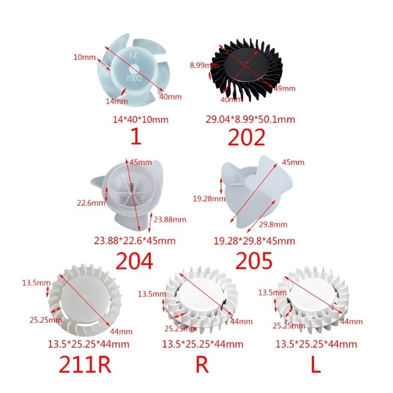PCF * Tua bin Turbofans Cánh quạt Cánh quạt DIY Phụ kiện để treo quạt cổ
