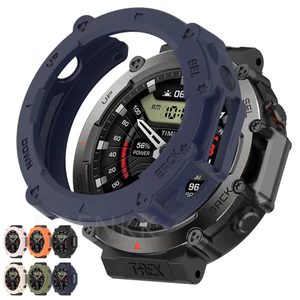 Amazfit T-RexUltra Silicon Chất Lượng Cao TPU Mềm Rỗng Đồng Hồ Dành Cho Amazfit T-Rex Ultra Chống Vân Tay Chống Trầy Xước Vỏ Đồng Hồ Khung Bảo Vệ Cản