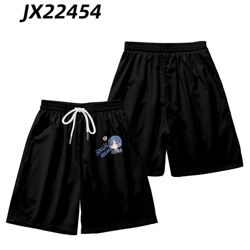 Gn Bocchi The Rock Yamada Ryo Cosplay Vải 3D Mùa Hè Áo Thun Quần Short Anime Tay Ngắn Top NG