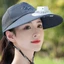 Mũ quạt sạc ESSENCEH, Mũ câu cá chống tia cực tím vành lớn, Tấm che nắng di động có thể sạc lại Mũ bảo vệ chống nắng Mũ nam nữ