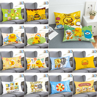 Vỏ gối hình chữ nhật B.Duck hoạt hình Vỏ gối Polyester in bên cạnh Trang trí ghế Sofa tại nhà (Không có lõi)