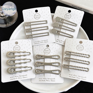 Deyangk 3 Chiếc Phong Cách Hàn Quốc Đơn Giản Thời Trang Kẹp Tóc Kim Loại Mỏ Vịt Kẹp Barrettes Kẹp Bên Nổ Kẹp Dành Cho Nữ Hợp Thời Trang Phụ Kiện Tóc VN