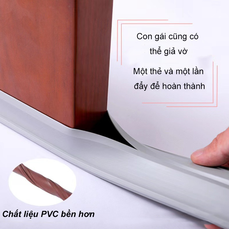 【96cm】Thanh nẹp chân cửa，Thanh chặn khe cửa，Dải cách âm đáy cửa，Dải dán kín đường may đáy cửa để ngăn gió và bụi