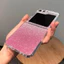 Ốp điện thoại lấp lánh trong suốt sang trọng Samsung Galaxy Z Flip 6 Z Flip 5 Z Flip 4 Z Flip 3 Vỏ bảo vệ mặt sau cứng chống sốc trong suốt