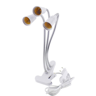 Giá đỡ đèn bàn linh hoạt 360 độ E27 Ổ cắm đèn đế Cáp kẹp cổ ngỗng có công tắc bật tắt cho cây trồng gia đình 17VN1