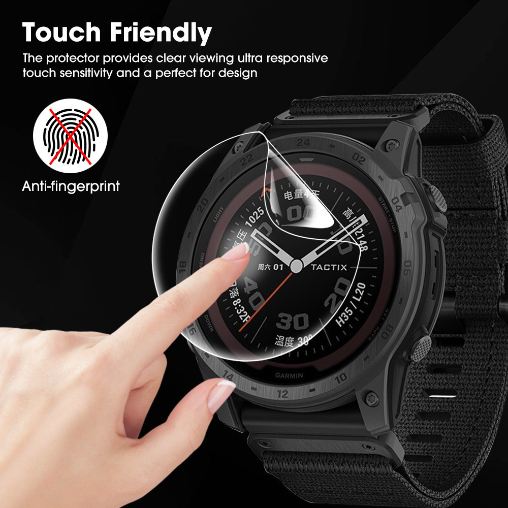 Garmin Fenix6 Fenix7 Fenix7S Fenix7X 3 Chiếc 700D HD Trong Suốt Mềm Hydrogel Cho Garmin Fenix 7 7s 7x 6 Pro Sapphire Chống Vân Tay Chống Trầy Xước Đồng Hồ Bảo Vệ Màn Hình
