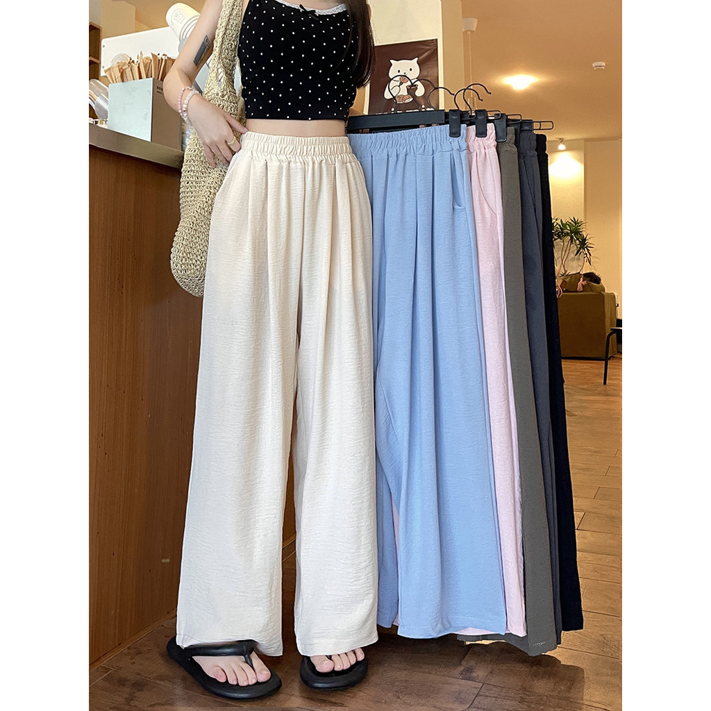 Suxi Retro Thời Trang Thường Ngày Mùa Hè Mới Đa Năng Cao Cấp Quần Rời Nữ 240615