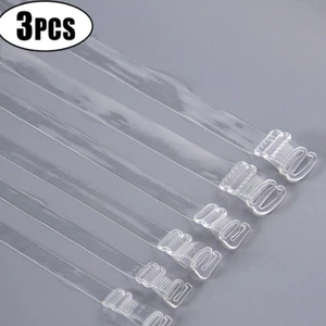3 Cặp Dây Đeo Trong Suốt Vô Hình Trong Suốt Dây Đeo Vai Chống Trơn Trượt Gợi Cảm Áo Ngực quây Phụ Kiện Có Móc Kim Loại