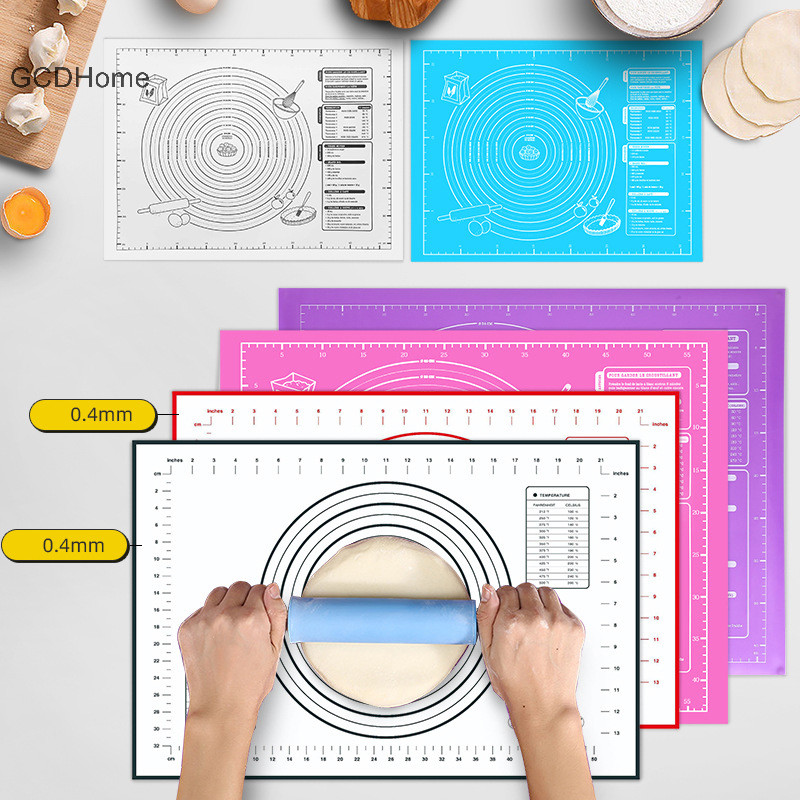 Gcdhome Thảm Nướng Bánh Silicon Tấm Pizza Bột Chống Dính Giá Đỡ Bánh Ngọt Phụ Kiện Nhà Bếp Dụng Cụ Nấu Ăn Dụng Cụ Máy Nướng Tiện Ích HOT