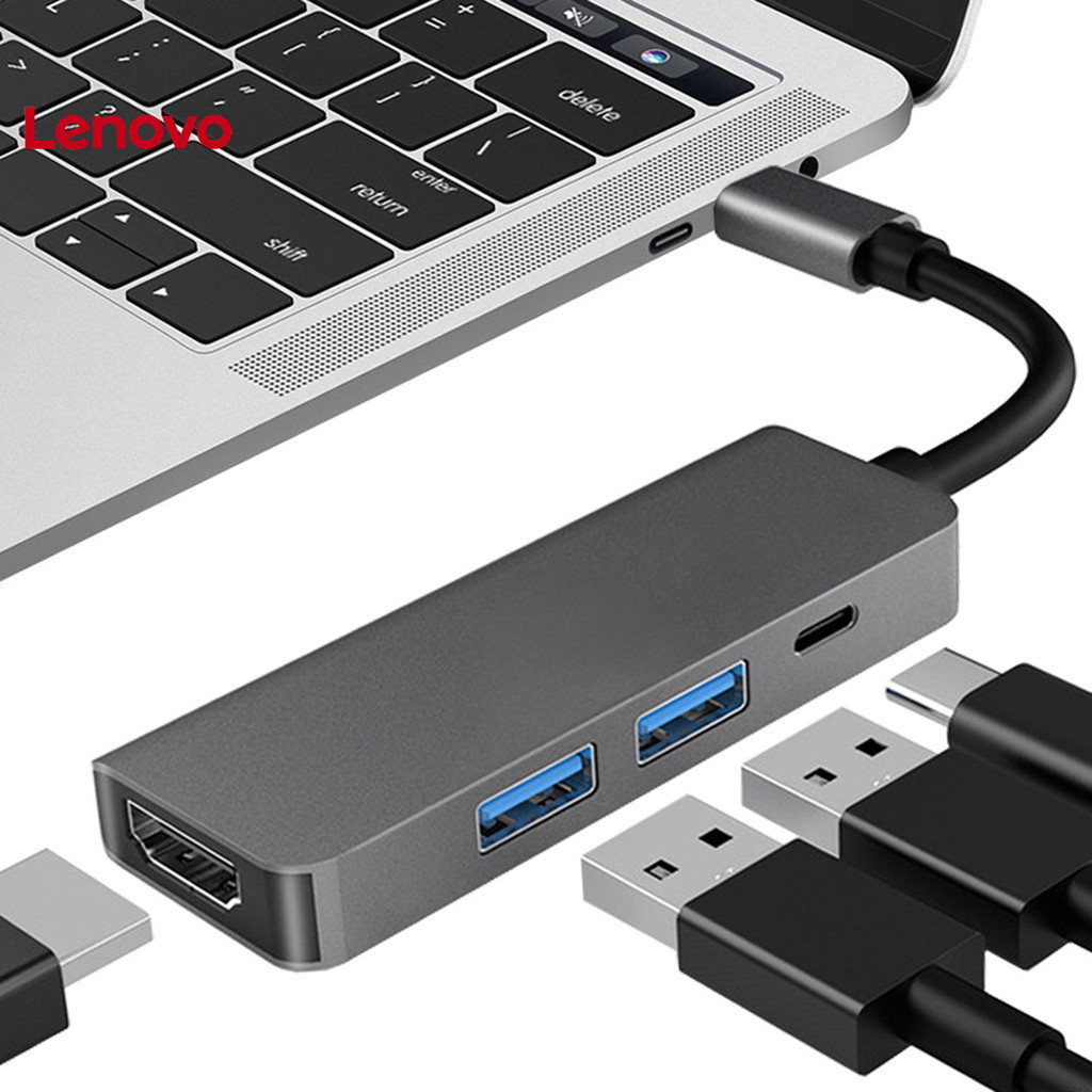 Lenovo Bộ chuyển đổi tương thích HDMI Type-C Hub 4K 4 trong 1 Docking ...