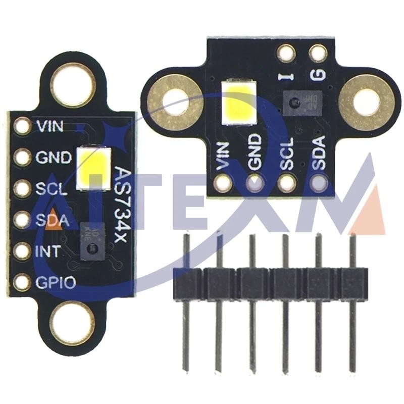 As7341 AS734x Mô-đun cảm biến quang phổ có thể nhìn thấy Nhiệt độ màu ...