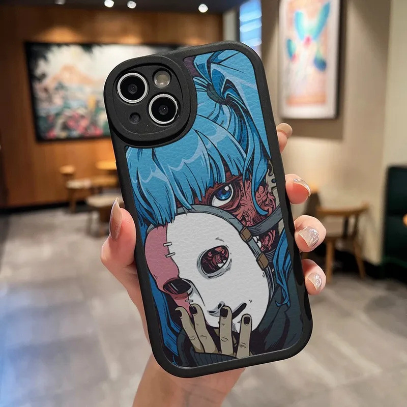 TP-1 Sally Face Game Ốp Điện Thoại Da Đen Cho IPhone 13 12 17,15 11 14 Pro Max Mini X Xr 8 Plus SE2020 Mềm Silicone Co