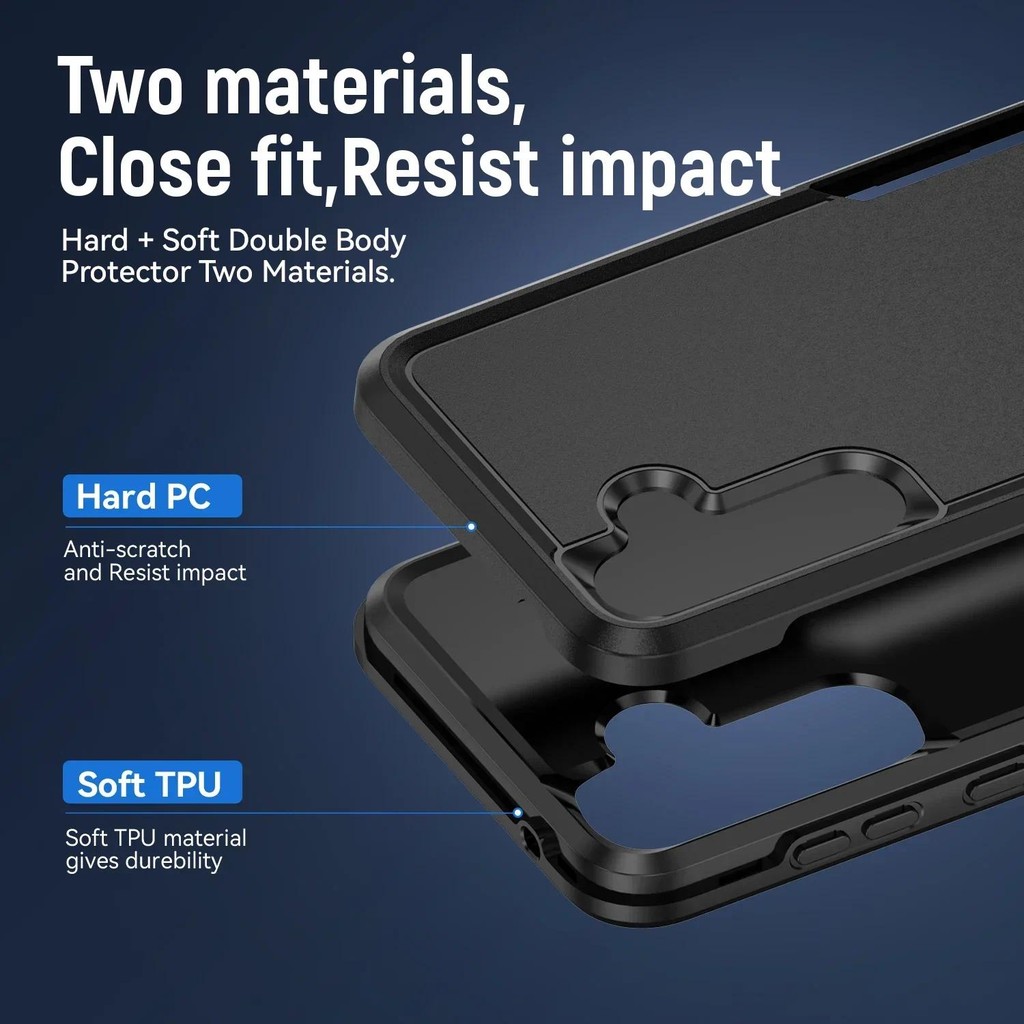 Ốp lưng hạng nặng quân sự cho Samsung Galaxy S24 FE S22 S23 Plus S25 Ultra A06 A16 A56 A55 A35 A15 Vỏ bảo vệ giáp