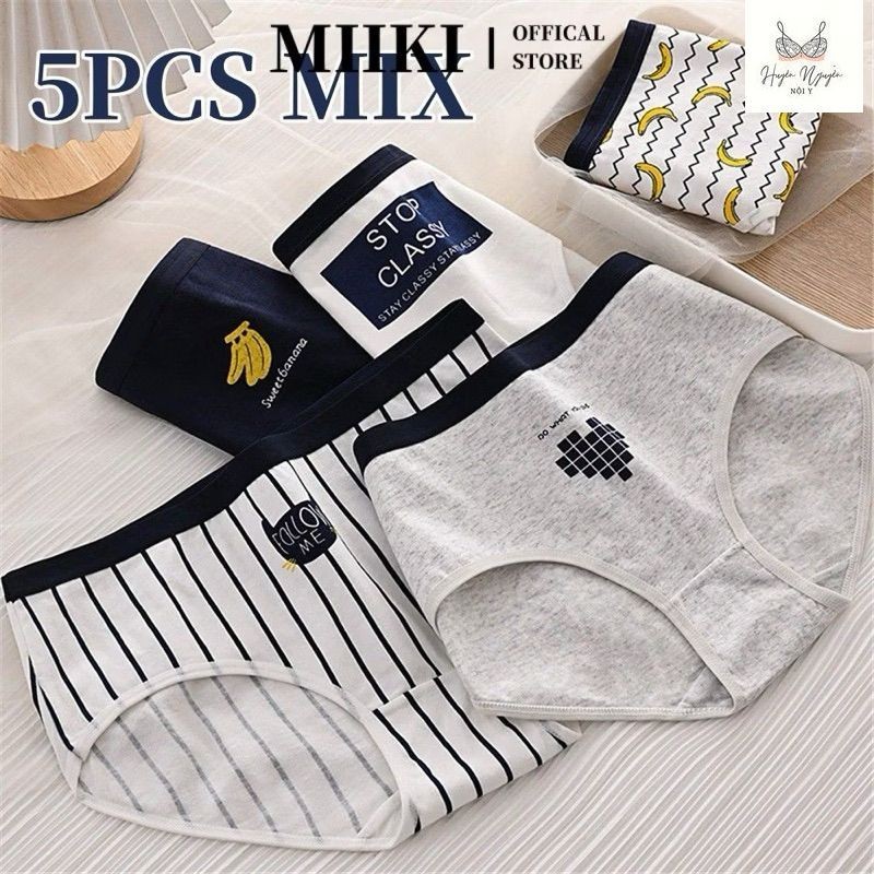 Combo 10 Quần lót nữ - Chip mẹ bé cotton cute Chuối Hài dễ thương cao ...