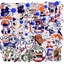 Hộp 40 Sticker Hình GRAFITI MÀU XANH CAM ĐỘC ĐÁO – Decal Trang Trí Xe - Điện Thoại - Laptop - Nón Bảo Hiểm NSX Gì Cũng
