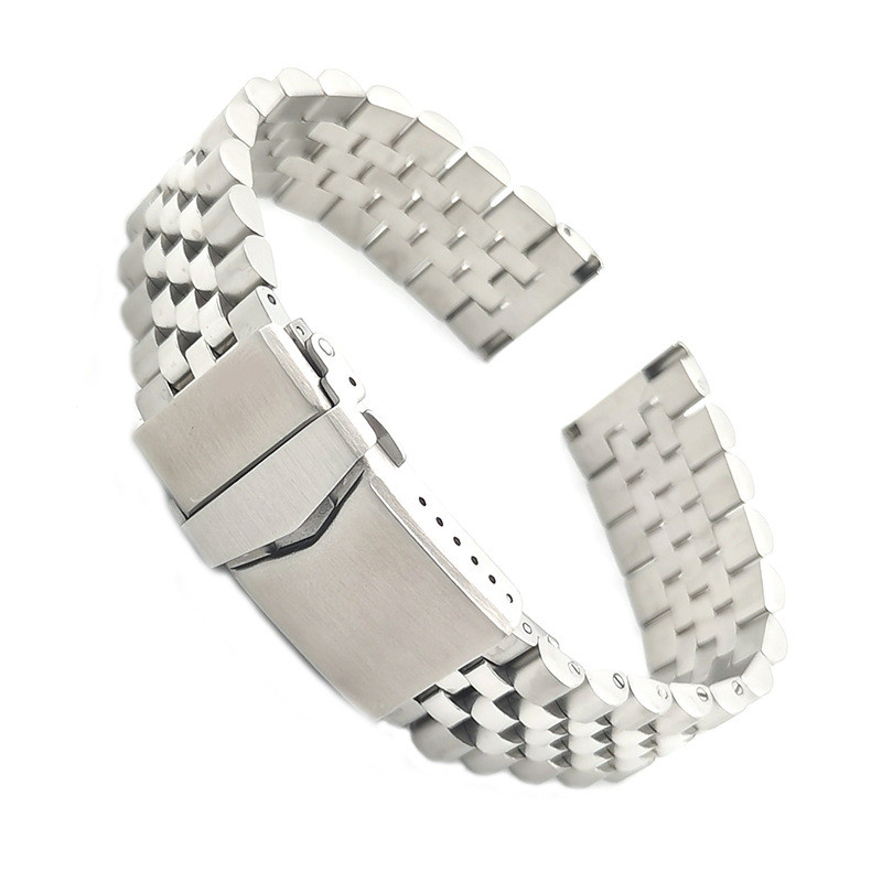 Dây đeo đồng hồ bằng thép không gỉ Jubilee cao cấp 20mm 22mm với khóa gấp bằng thép không gỉ 316 cho SEIKO 5 Diver Lặn cá ngừ Samurai SKX007 Dây đeo đồng hồ nam