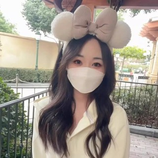 Disney Mũ Trùm Đầu Công Viên Giải Trí Shirley May Minnie Sang Trọng Băng Đô Nơ Dễ Thương Hoạt Hình Phụ Kiện Tóc Băng Đô 25.3.13