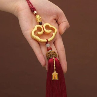 97% Tỷ Lệ Khen ngợi Ruyi Xe Mặt Dây Chuyền Nội Thất Đồng Thau Hòa Bình Cát Vàng Gương Chiếu Hậu Ô Tô Cao Cấp Trang Trí Nữ Nam 25.3.14