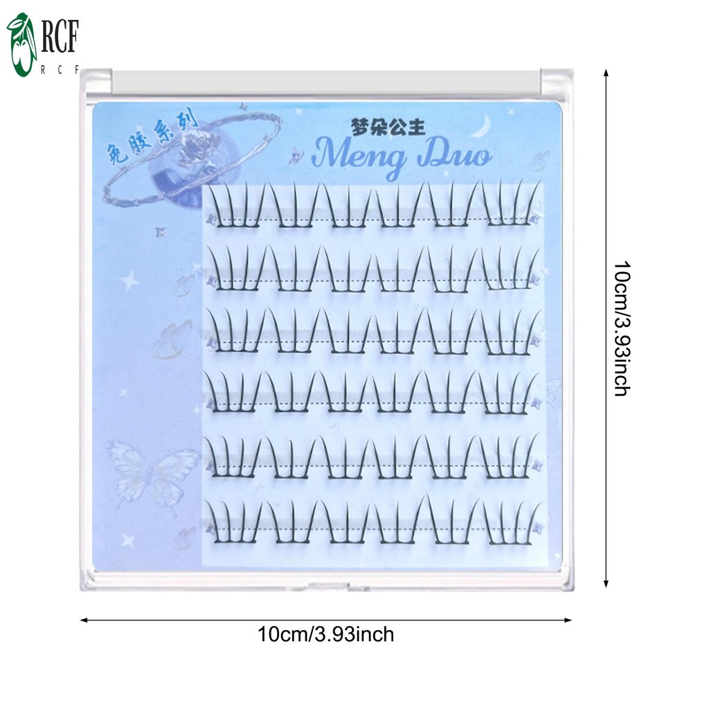 Không Cần Keo Cụm Lash Dây Mỏng DIY Anime Mi Cho Công Việc Sinh Nhật Tiệc Và Du Lịch