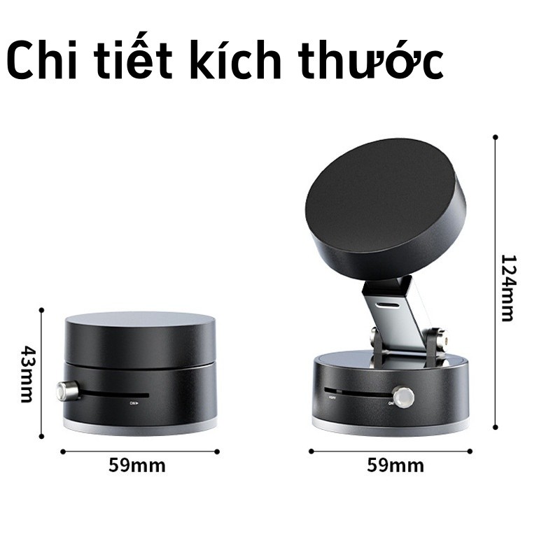 Xoay 360° Giá đỡ từ tính cho điện thoại di động có thể gập lại đa năng Giá đỡ hấp thụ chân không