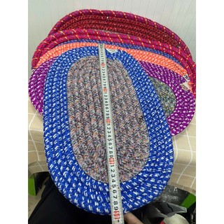 Thảm Lau Chân Dạng Quấn Hình Oval Kích Thước 38 x 57cm (Thảm To)  - Trường An VN