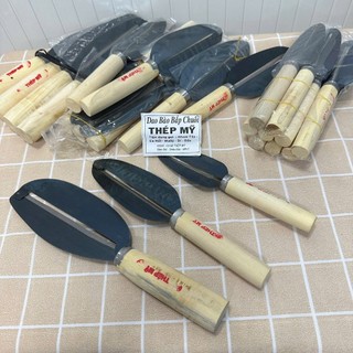 Dao bào cán gỗ - Dao Bào Rau Lưỡi Thép Cán Gỗ - Nhiều Size  - Phương Trang