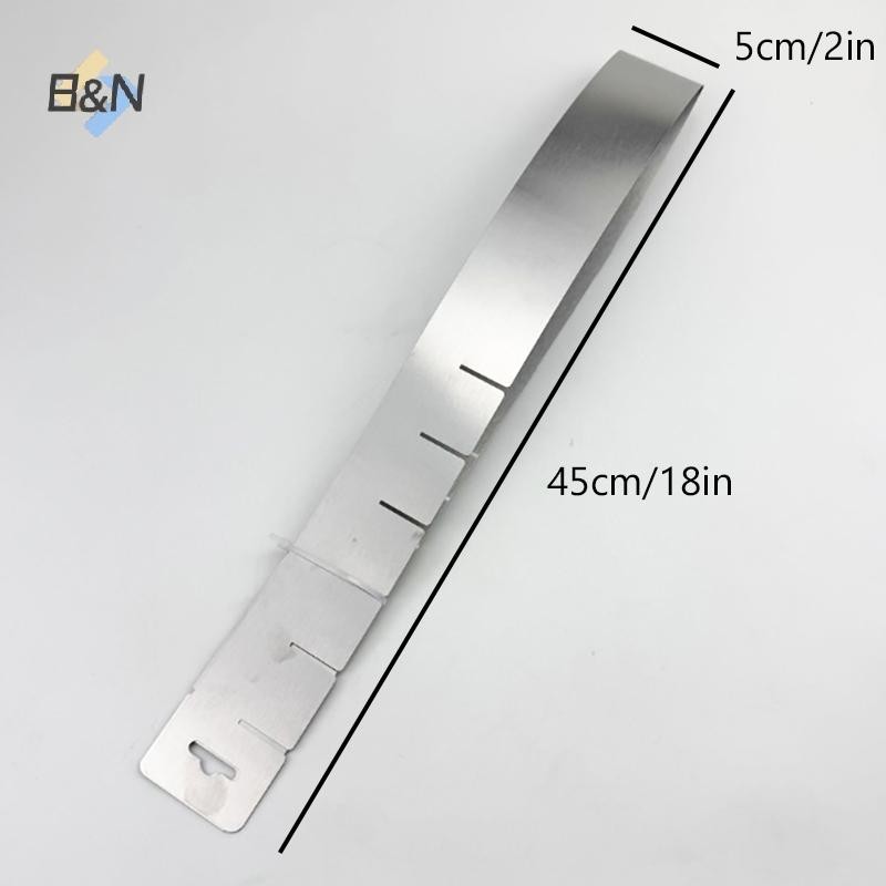 Khuôn Làm Bánh B & N Hình Trái Tim Thép Không Gỉ Có Thể Điều Chỉnh Có Thể Thu Vào Mousse Nhẫn Trái Tim Khuôn Socola Phụ Kiện Làm Bánh (7,8-15.7inch).