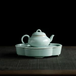 Tianqing Ru Kiln Họa Tiết Màu Đen Ấm Trà Gốm Nồi Đơn Hộ Gia Đình Kung Fu Ấm Trà Nồi Cổ Hộp Quà Tặng [A941] — ảnh 3