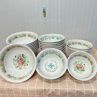 Tô sâu xoắn nhựa melamine in bông họa tiết - Nhiều Size - Phương Trang