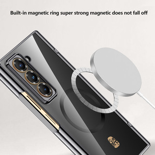 Ốp điện trong suốt lò xo từ tính Bản lề cho Samsung Galaxy Z Fold Phiên bản đặc biệt SE W25 Fold6 Slim 5G Giá đỡ bảo vệ