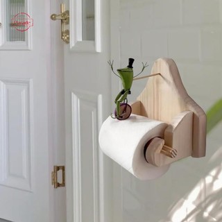 Cuộc diễu hành Sáng Tạo Ếch Cưỡi Giấy Vệ Sinh Giá Đỡ Giấy Gỗ Khăn Giấy Cuộn Móc Treo Vệ Sinh Cuộn Giấy Giá Trang Trí Nhà Phòng Tắm Phụ Kiện VN