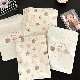 Alik 20 / 50 Chiếc Gấu Dễ Thương Tự Niêm Phong Túi Bao Bì Ngày Lễ Quà Tặng Bao Bì Túi Kín Túi Bảo Quản Chống Thấm Nước VN