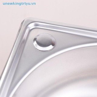 Unewtyu RV Bồn Rửa Chén Phòng Tắm Không Gỉ Chậu Cắm Trại Góc Rau Motorhome Thanh Thép Nhỏ Bát Đơn Thả Bồn Tắm VN
