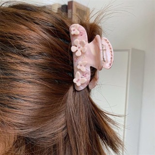 Kẹp tóc mũ, phụ kiện tóc hoa trái tim, sáng tạo acetate thời trang, mũ trùm đầu trang điểm