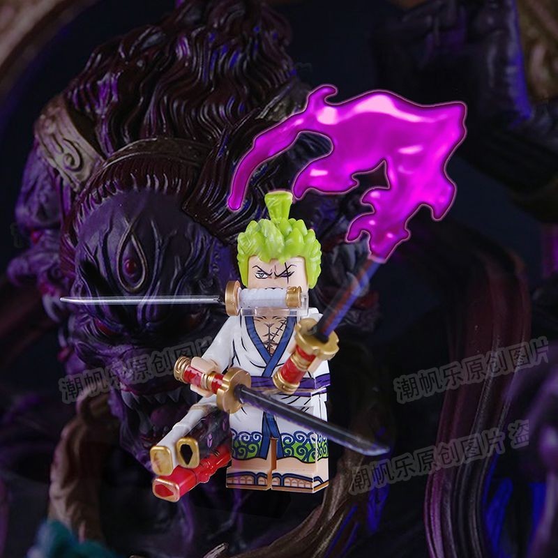 Tương thích với Lego Wano Country Minifigure One Piece Zoro Luffy ...