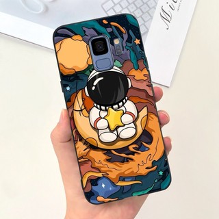 Samsung Galaxy S9 SM-G960F / S9 + SM-G965F Vỏ điện thoại hoạt hình phi hành gia khủng long mèo dễ thương SamsungS9 S 9 Plus Vỏ silicon mềm màu kẹo