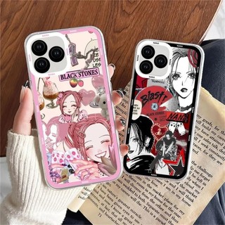 Ốp Điện Thoại Cho IPhone 15 Pro Max 14 11 12 13 Mini XR XS 7 8 6 6S Plus SE 2020 2022 7 + 8 + Ốp Lưng Hoạt Hình Oosaki Nana TPU Mềm Cặp Đôi Siêu Mỏng Chống Sốc Bảo Vệ Ống Kính