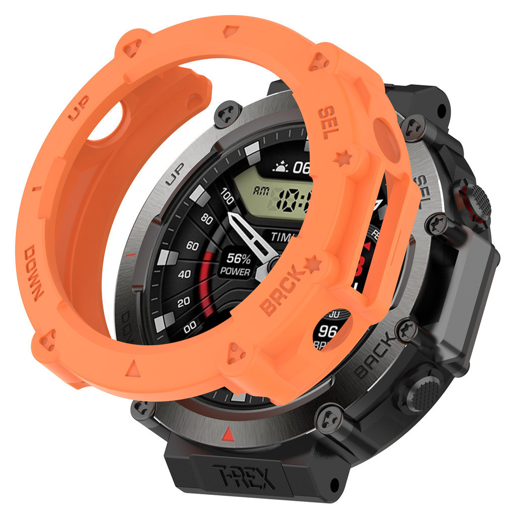 Amazfit T-RexUltra Silicon Chất Lượng Cao TPU Mềm Rỗng Đồng Hồ Dành Cho Amazfit T-Rex Ultra Chống Vân Tay Chống Trầy Xước Vỏ Đồng Hồ Khung Bảo Vệ Cản