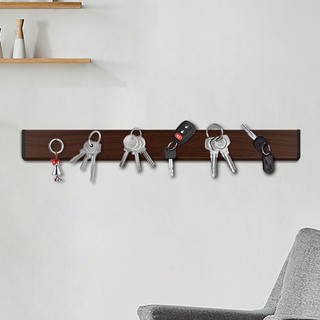 Sống động| Giá đỡ từ tính bằng gỗ keo 16 Giá đỡ dao từ tính Giá đỡ treo tường cho dụng cụ nhà bếp Dụng cụ phím Thiết kế gỗ chắc chắn với dải nam châm mạnh mẽ Không cần khoan