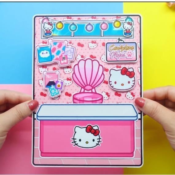 Ngôi nhà Búp Bê ĐỒ CHƠI NGÔI NHÀ BÚP BÊ GIẤY Hello Kity - TOCA LIFE WORLD đồ chơi cho bé gái đồ chơi kuromi cô tiên xanh