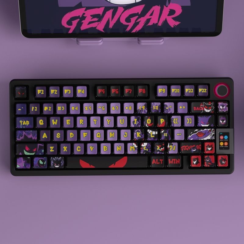 Pokemon Gengar Pudding Keycap OEM Profile PBT EVA Asuka Kuromi Frieren ...